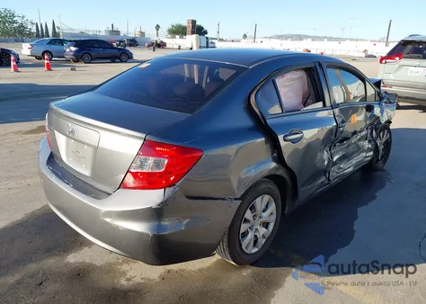 2012 Honda Civic Lx из США, поврежденный, VIN 19XFB2F50CE347357